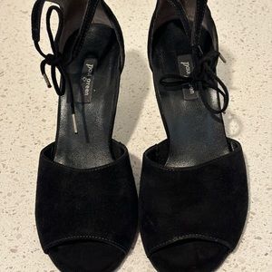 Paul Green Liza heel black suede